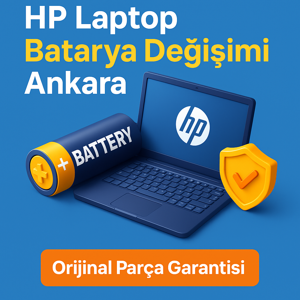 HP Laptop Batarya Değişimi Ankara